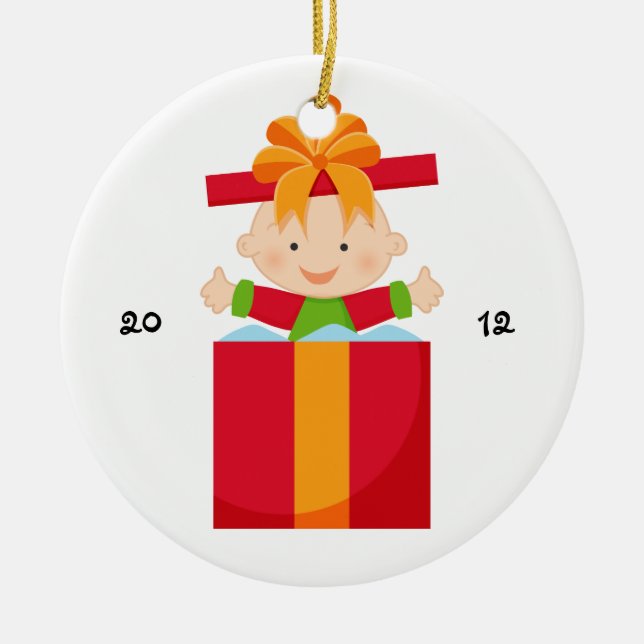 Personalisiert mein 1. keramik ornament (Vorne)