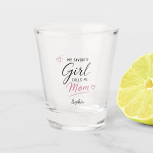Personalisiert: Mein Lieblingsmädchen nennt mich M Schnapsglas