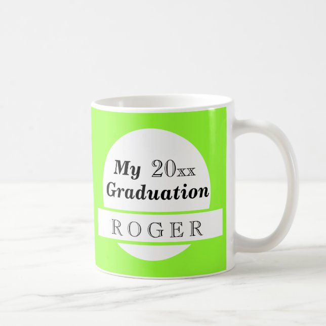 Personalisiert meine Abschluss-Tassen Kaffeetasse (Rechts)
