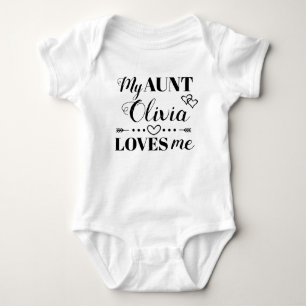 Personalisiert Meine Tante Liebt Mich Baby Strampler