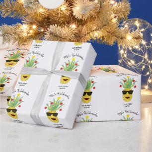 Personalisiert Mele Kalikimaka Ananas Geschenkpapier