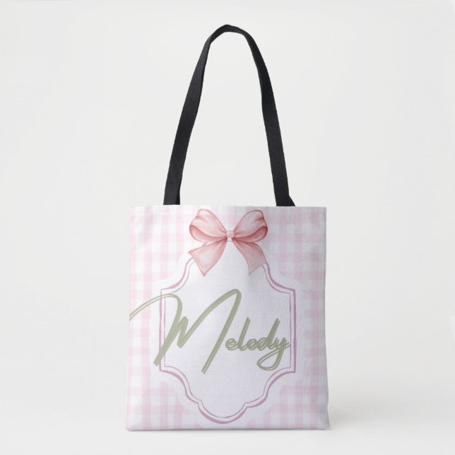 Personalisiert Melody Baby Girl Kinderzimmer Bow&G (Vorderseite)