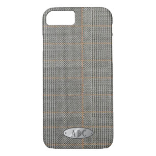 Personalisiert Mens Gray tweed Look Phonecase Case-Mate iPhone Hülle