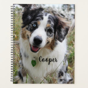 Personalisiert Merle Australian Shepherd Puppy Planer
