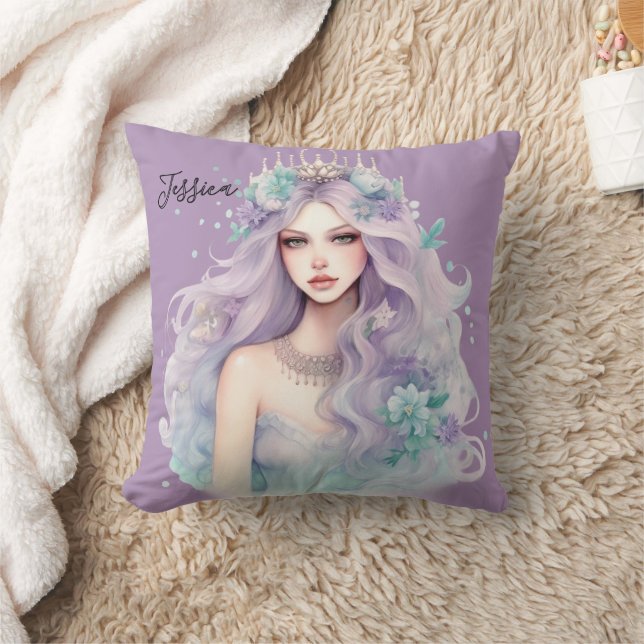 Personalisiert Mermaid Kissen (Decke)