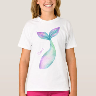 Personalisiert Mermaid Schwanz T - Shirt