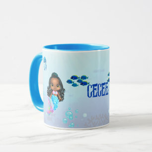 Personalisiert Mermaid Tasse