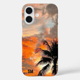 Personalisiert Miami Sunset Sturdy Apple iPhone Ca iPhone 16 Hülle