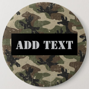Personalisiert Militär  Button