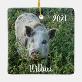 Personalisiert Mini Juliana Pet Pig Keramikornament