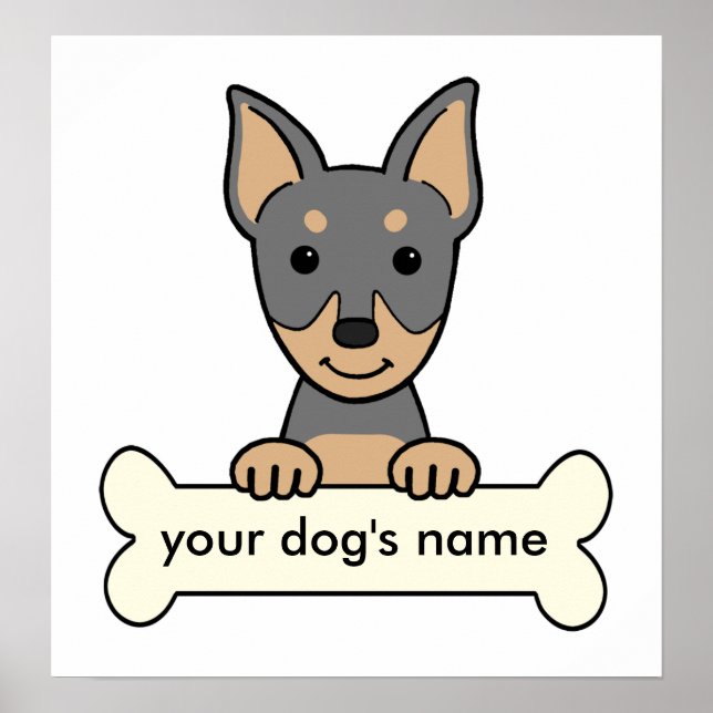 Personalisiert miniature Pinscher Poster (Vorne)