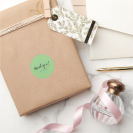 Personalisiert Minimalistische Thankyou Script Sag Runder Aufkleber