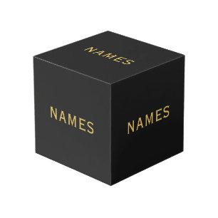 Personalisiert mit 5 Nachnamen oder Spitznamen dar Würfel