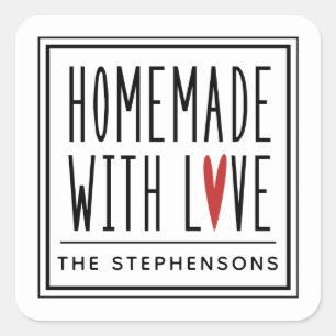 Personalisiert mit Aufkleber auf der Liebe