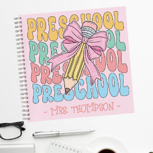 Personalisiert mit dem Namen Preschool Lehrer Cust Notizbuch