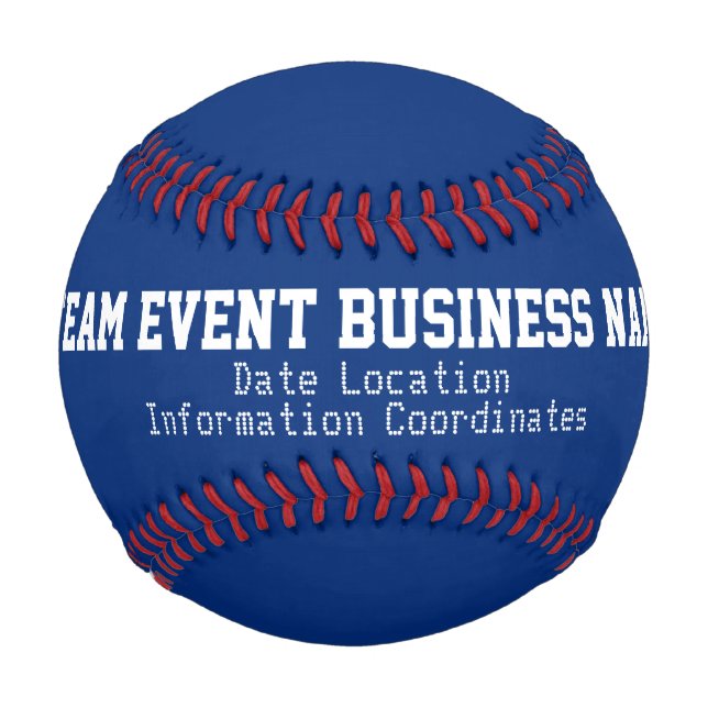 Personalisiert mit dem Text-Ereignisblock Baseball (Vorderseite)