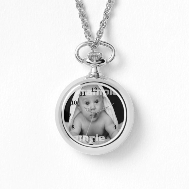 Personalisiert mit eigenem Foto Armbanduhr (Vorderseite)