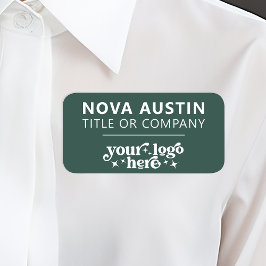 Personalisiert mit Firmenlogo Mitarbeiter Magnetic Namensschild