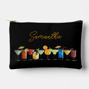 Personalisiert mit handGezeichnet Cocktails Zubehörtasche