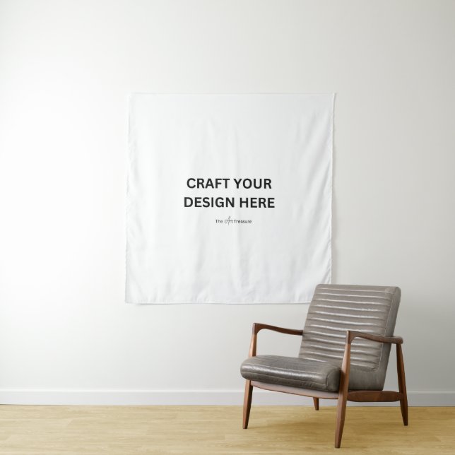 Personalisiert mit Ihrem Design, Logo oder Nachric Wandteppich (Beispiel)