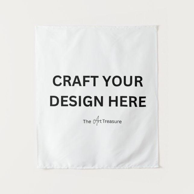 Personalisiert mit Ihrem Design, Logo oder Text  Wandteppich (Vorderseite)