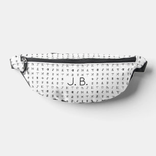 Personalisiert mit Monogramm und Runensymbolen Bauchtasche