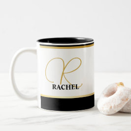Personalisiert Mit Monogramm Zweifarbige Tasse