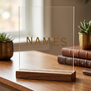 Personalisiert mit Nachnamen oder Spitznamen darau Acrylschild