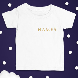 Personalisiert mit Nachnamen oder Spitznamen darau Baby T-shirt