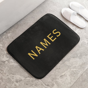 Personalisiert mit Nachnamen oder Spitznamen darau Badematte