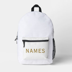 Personalisiert mit Nachnamen oder Spitznamen darau Bedruckter Rucksack