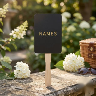 Personalisiert mit Nachnamen oder Spitznamen darau Fächer