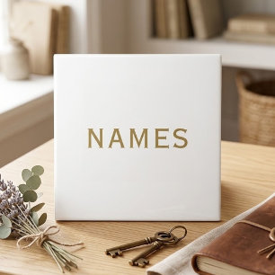 Personalisiert mit Nachnamen oder Spitznamen darau Fliese