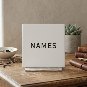 Personalisiert mit Nachnamen oder Spitznamen darau Fliese