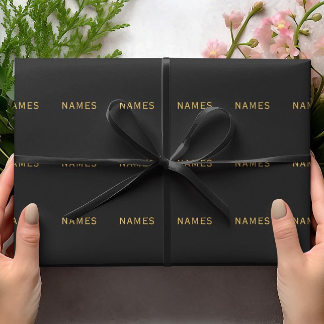 Personalisiert mit Nachnamen oder Spitznamen darau Geschenkpapier (Von Creator hochgeladen)