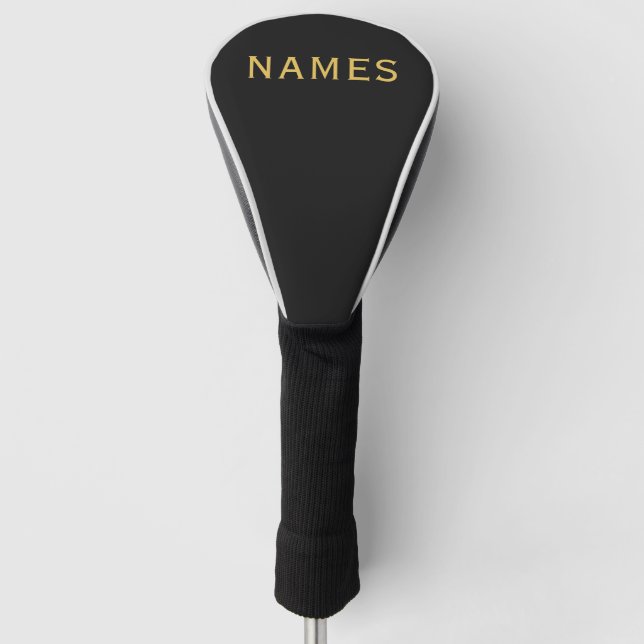 Personalisiert mit Nachnamen oder Spitznamen darau Golf Headcover (Vorderseite)