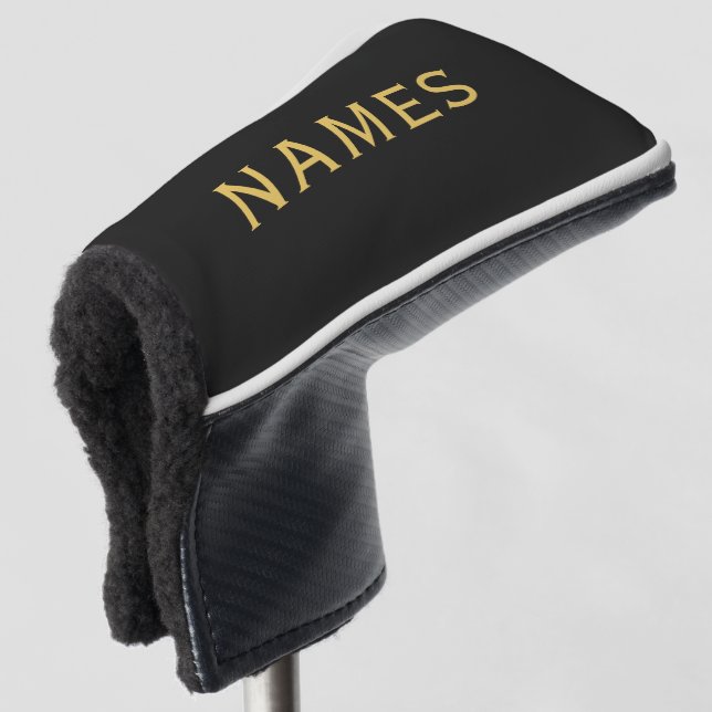 Personalisiert mit Nachnamen oder Spitznamen darau Golf Headcover (3/4 Vorderseite)