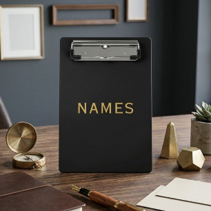 Personalisiert mit Nachnamen oder Spitznamen darau Mini Klemmbrett