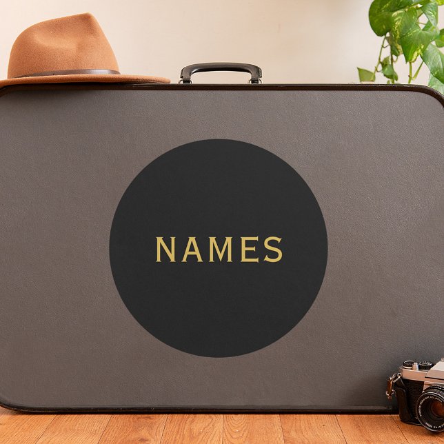 Personalisiert mit Nachnamen oder Spitznamen darau Runder Aufkleber (Von Creator hochgeladen)