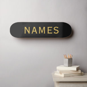 Personalisiert mit Nachnamen oder Spitznamen darau Skateboard