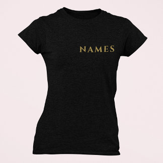 Personalisiert mit Nachnamen oder Spitznamen darau T-Shirt