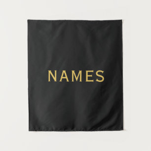 Personalisiert mit Nachnamen oder Spitznamen darau Wandteppich