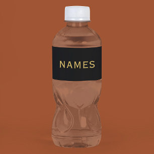 Personalisiert mit Nachnamen oder Spitznamen darau Wasserflaschenetikett