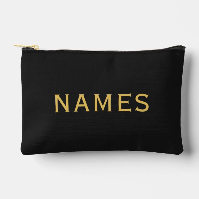 Personalisiert mit Nachnamen oder Spitznamen darau Zubehörtasche (Vorderseite)
