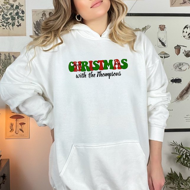 Personalisiert mit Name Family Christmas Matching Hoodie (Von Creator hochgeladen)