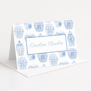 Personalisiert mit Name Ginger Jar Stationery Dankeskarte