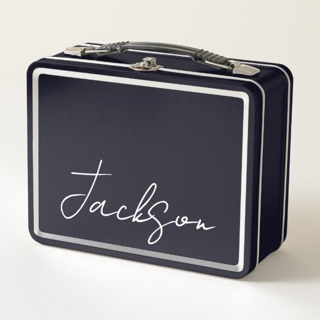 Personalisiert mit Name Metal Lunchbox (Vorderseite)