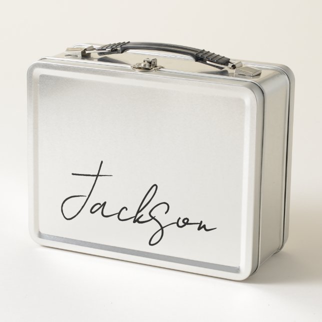 Personalisiert mit Name Metal Lunchbox (Vorderseite)