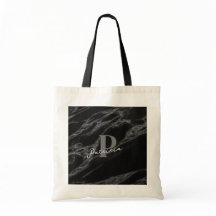 Personalisiert mit Name Trendy Marble Black