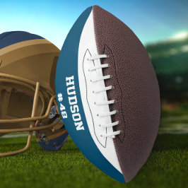 Personalisiert mit Name und Nummer Football